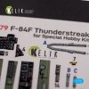 KELIK K72079 F-84F Thunderstreak interior 3D decals for Special Hobby kit 1/72